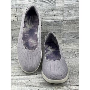 Skechers On The Go Ballet Flats Lavender Purple Comfort Shoes Womens 8